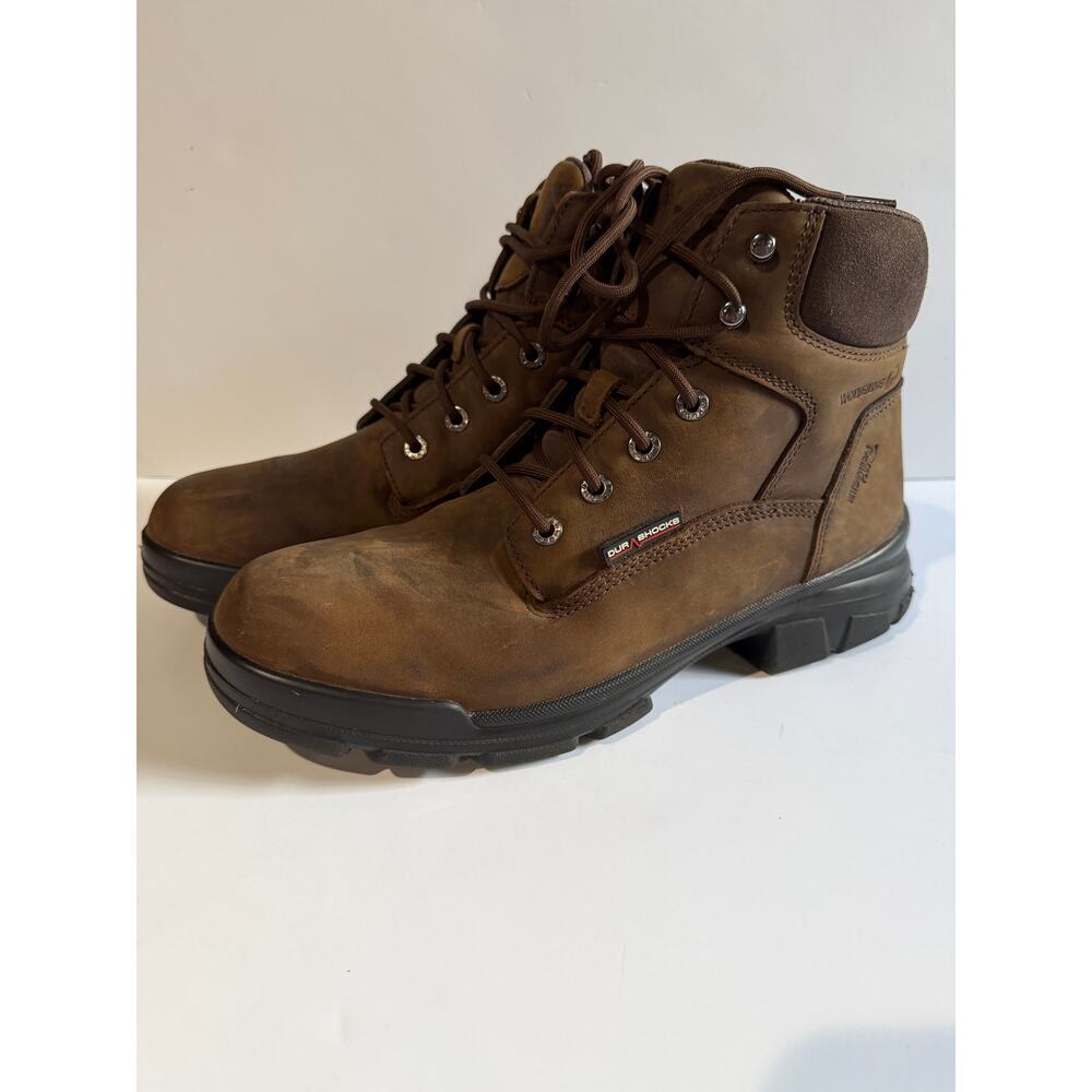 Wolverine Durashocks Icon 6 in SOFT TOE Work Boots Men Dark Brown Size 11.5 - Picture 4 of 13